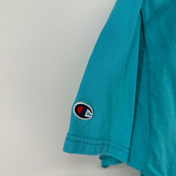 Champion Teal Texas Frogs Graphic T Shirt Authentic Athletic Apparel Mens L - Picture 4 of 5